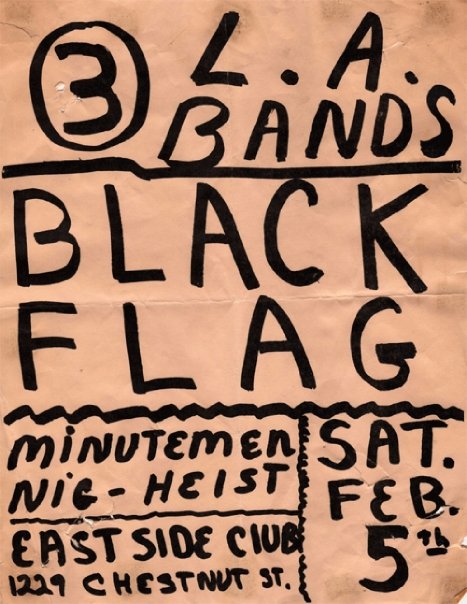Minutemen - Black FLag -East Side FLyer