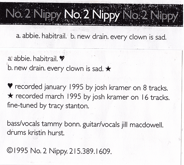 No2Nippy-demo-tracks